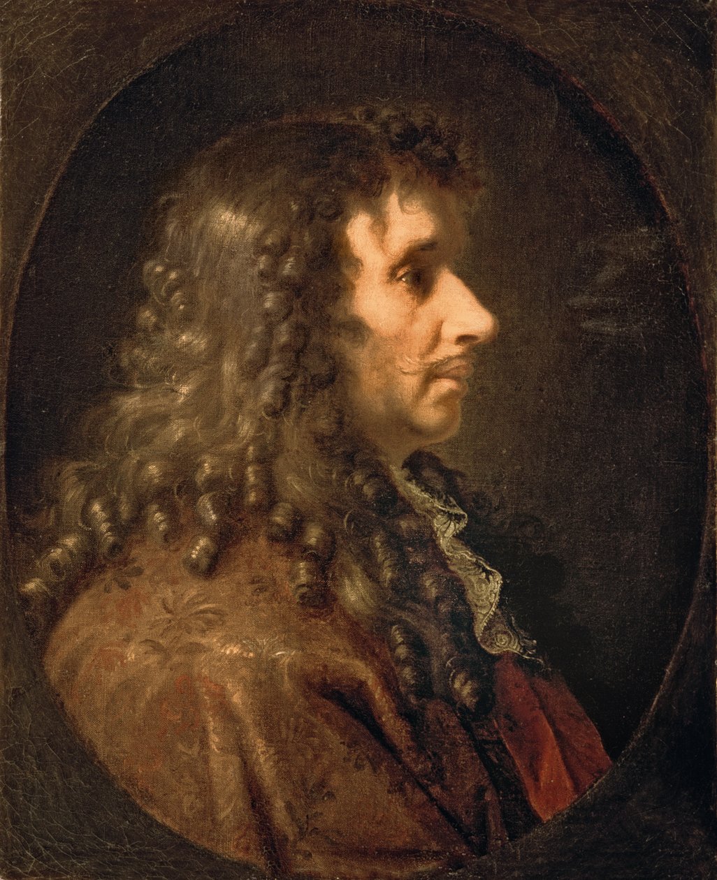 Retrato de Molière (1622-73) 1660 de Charles Le Brun