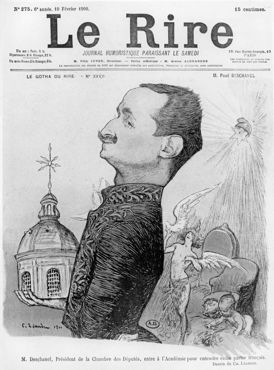 Caricatura de Paul Deschanel, de 