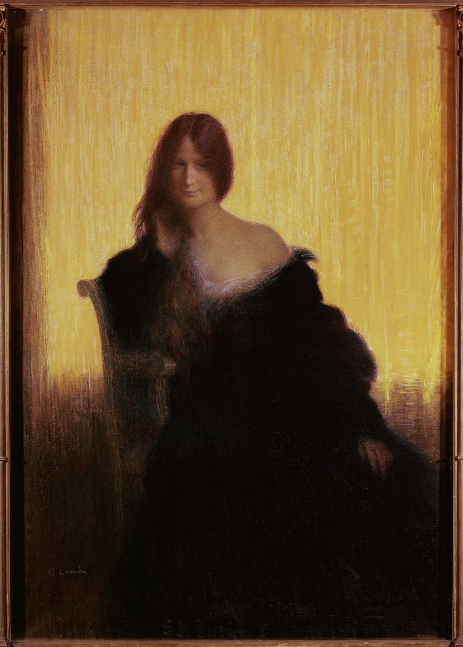 Retrato de una mujer de Charles Leandre