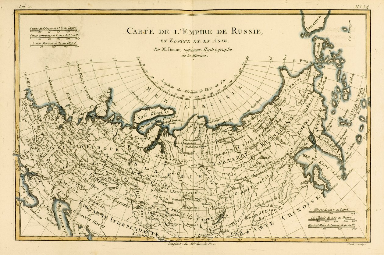 Mapa del Imperio Ruso, en Europa y Asia, de 