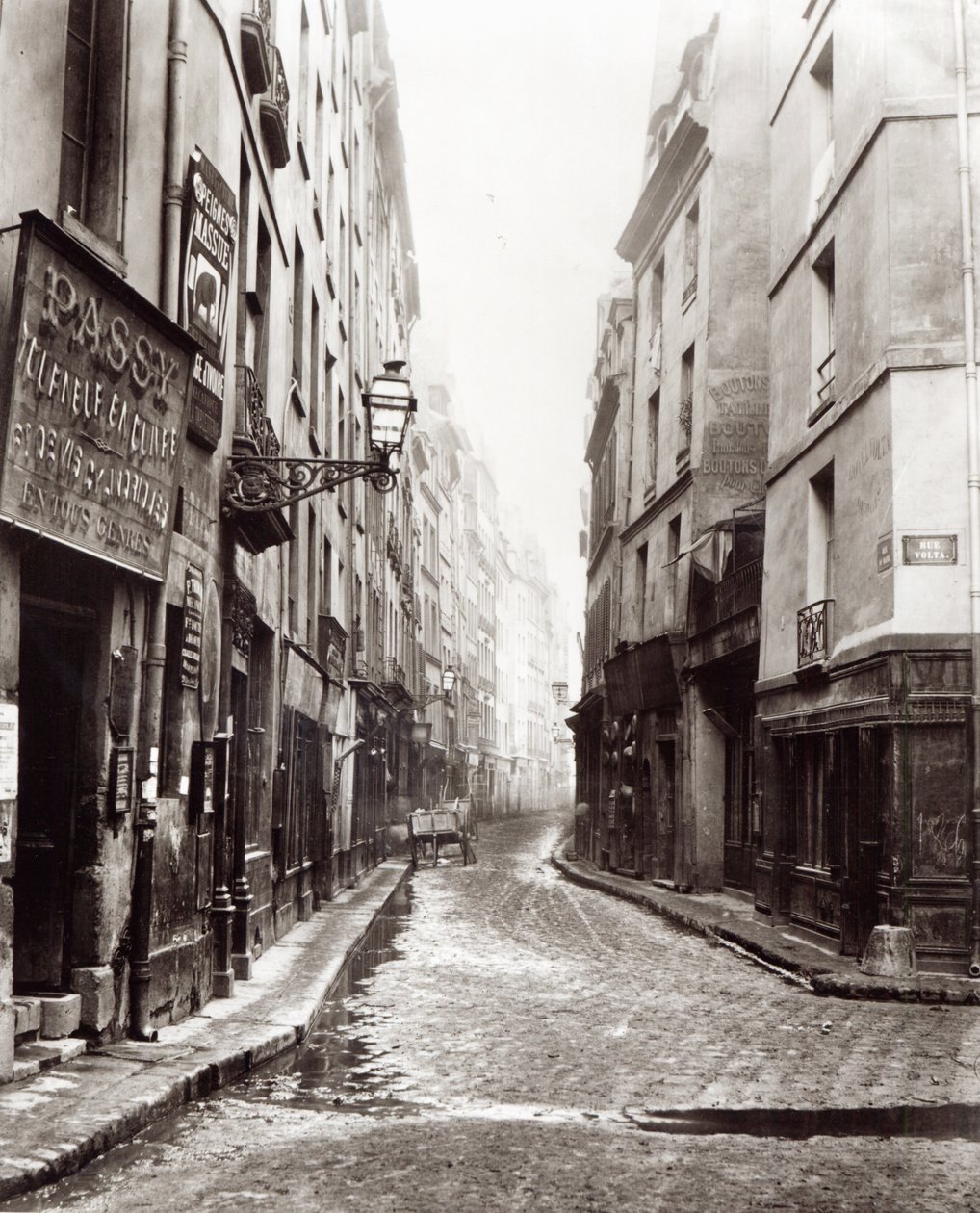 Rue Aumaire, desde la Rue Volta, París, 1858-78 de Charles Marville