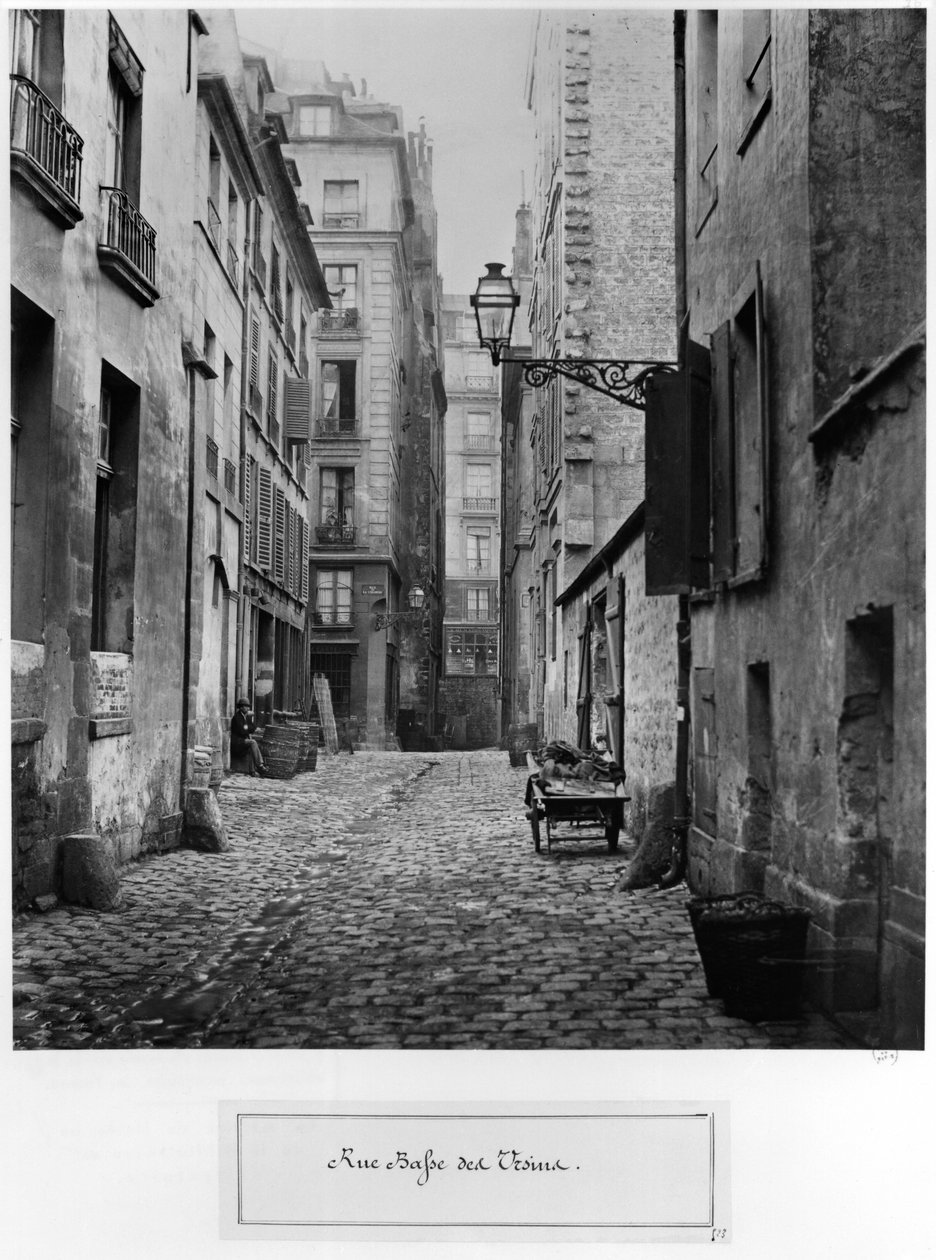 Rue Basse des Ursins, París, 1858-78 de Charles Marville