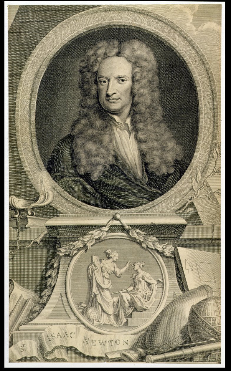Sir Isaac Newton (1642-1727) de Charles Robert Leslie