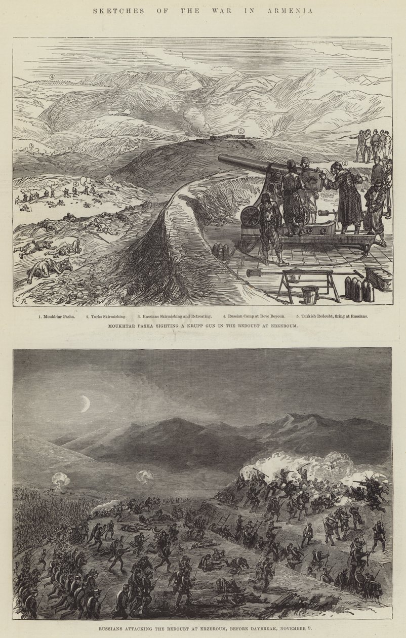 Bocetos de la guerra en Armenia de Sir John Charles Robinson