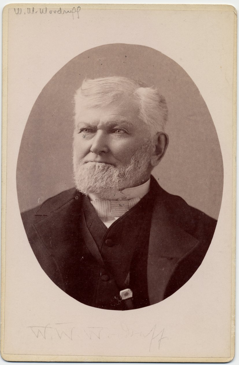 Wilford Woodruff (1807-98), 4º Presidente de la Iglesia de Jesucristo de los Santos de los Últimos Días, o Mormones de Charles Roscoe Savage