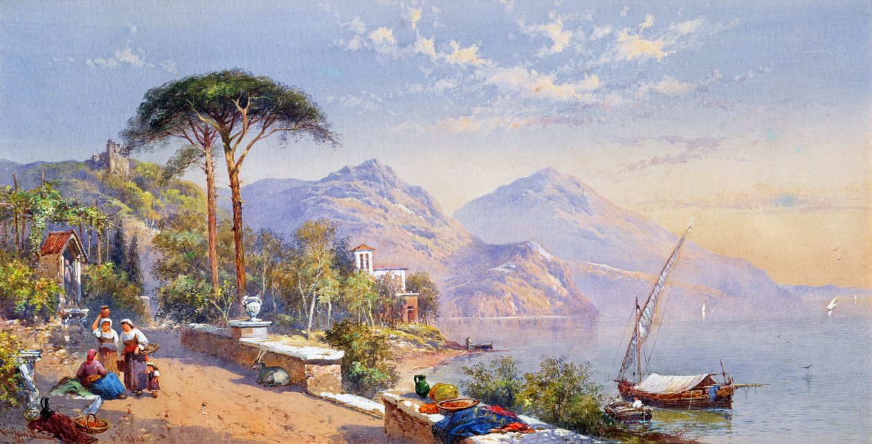 Cerca de Nápoles, 1883 de Thomas Charles Leeson Rowbotham