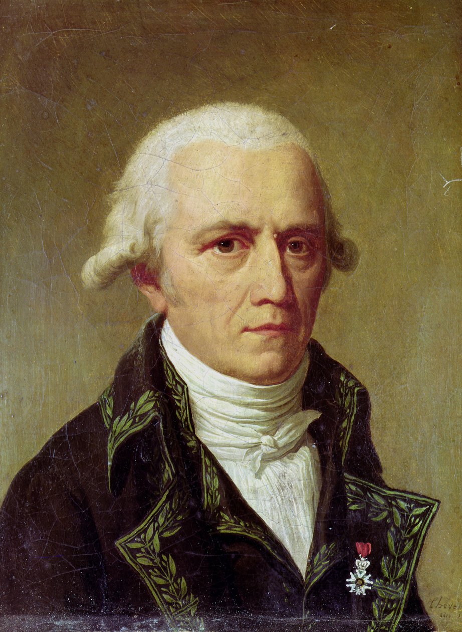 Retrato de Jean-Baptiste de Monet (1744-1829) Chevalier de Lamarck, 1802-03 de Charles Thevenin