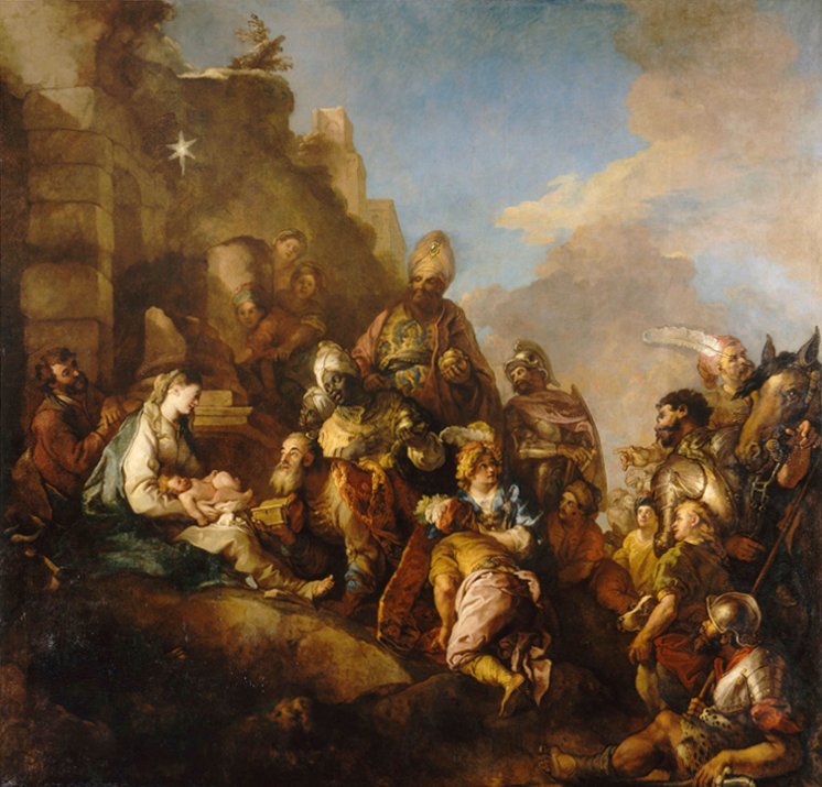 La Adoración de los Magos de Charles de la Fosse