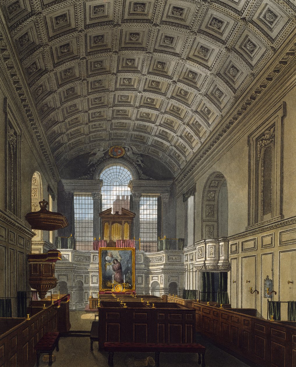 Capilla alemana en el Palacio de St James de Charles (after) Wild