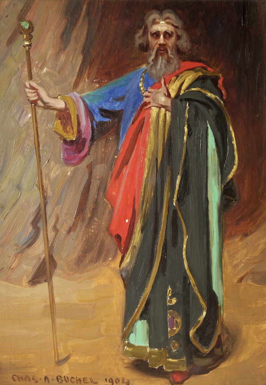 Lyn Harding como Próspero de Charles A. Buchel
