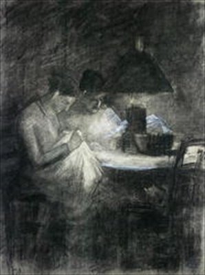 Las costureras de Charles Angrand