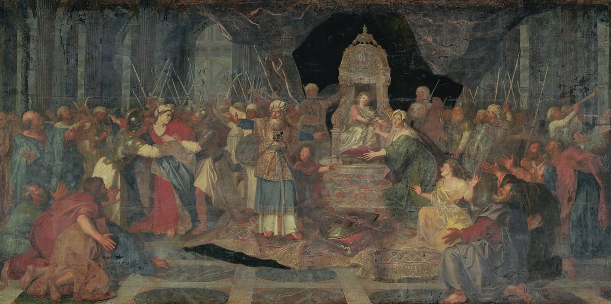 Atalía expulsada del Templo, 1710 de Charles Antoine Coypel