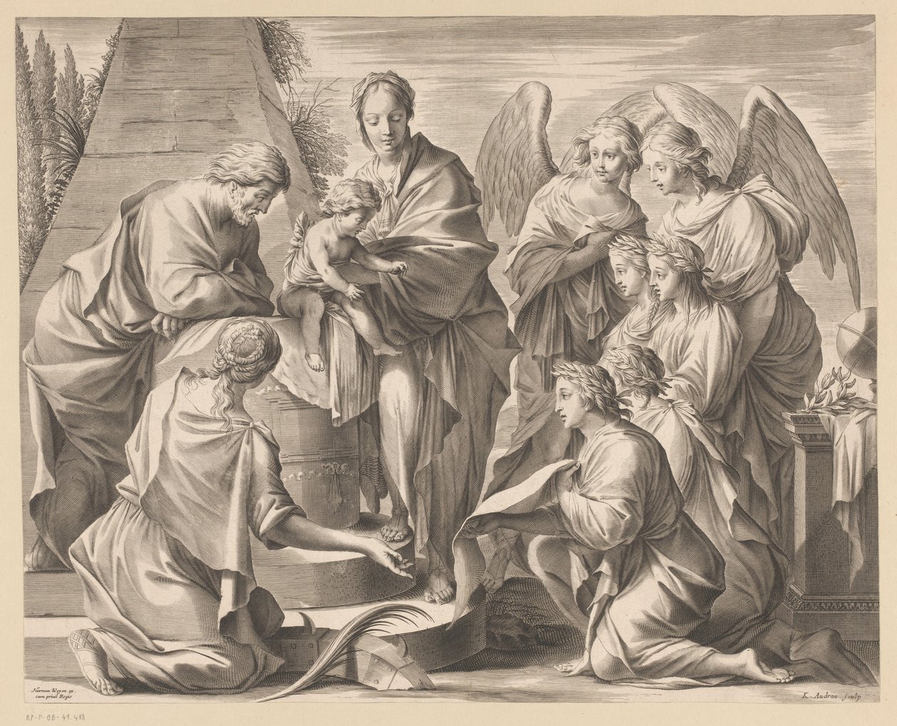 Educación de Cristo de Charles Audran