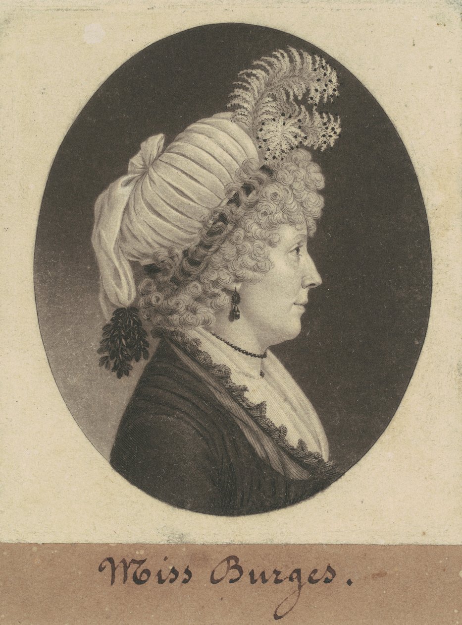 Miss Burges de Charles B. J. Févret de Saint Mémin