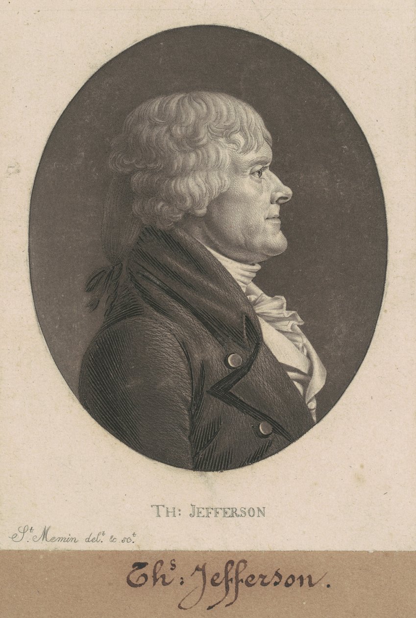 Thomas Jefferson de Charles B. J. Févret de Saint Mémin