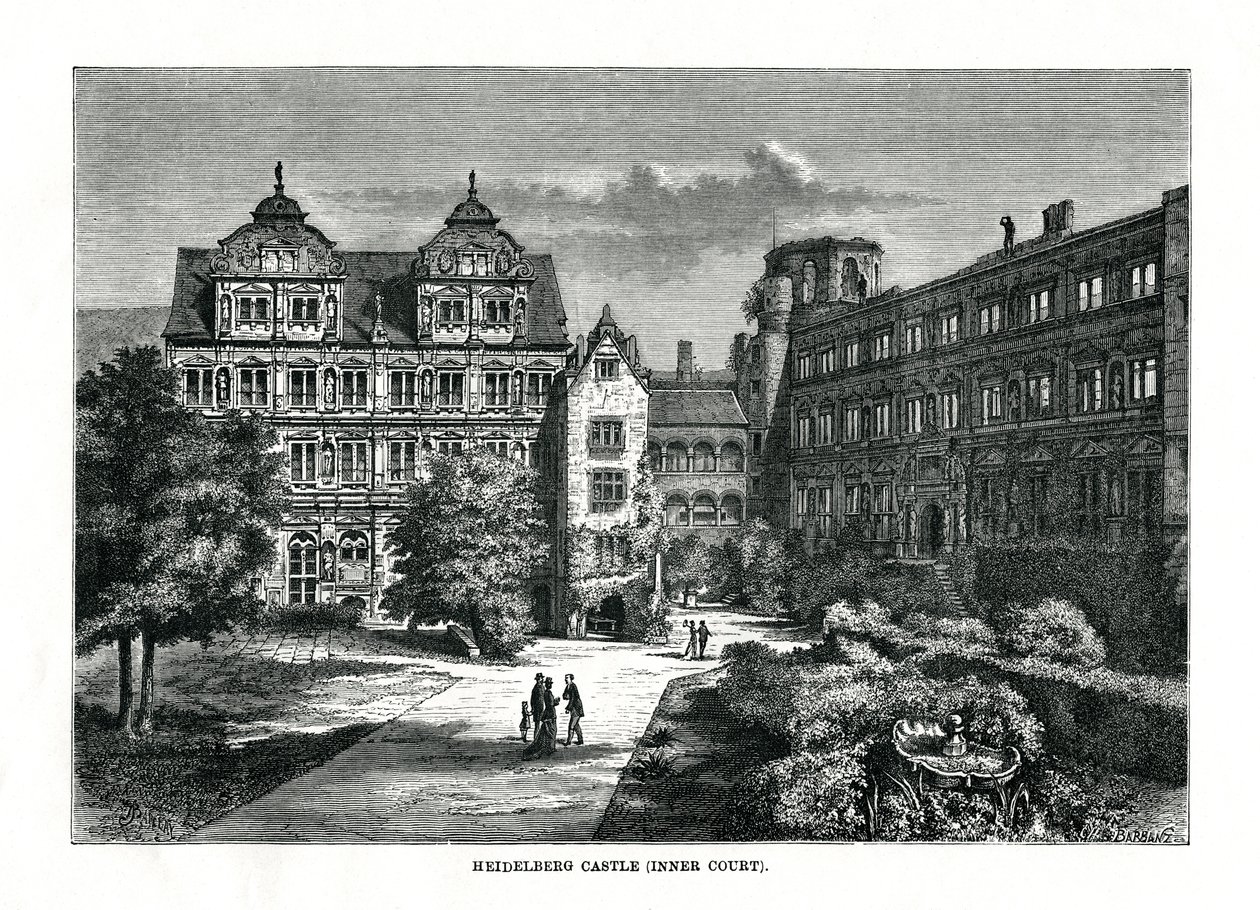 Castillo de Heidelberg, Alemania de Charles Barbant