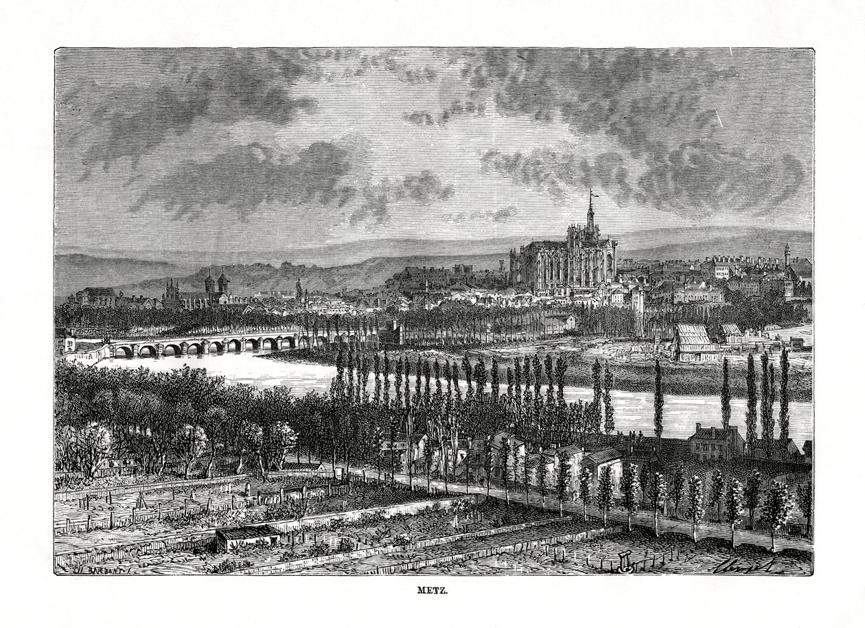 Metz, Francia, siglo XIX de Charles Barbant