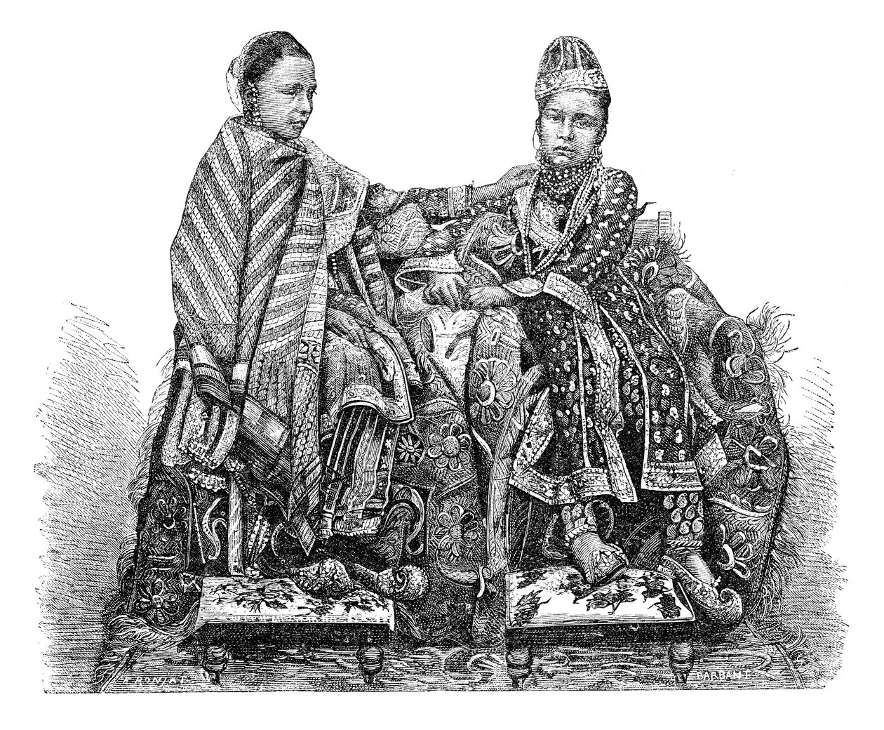 La Princesa de Bhopal, India, 1895 de Charles Barbant