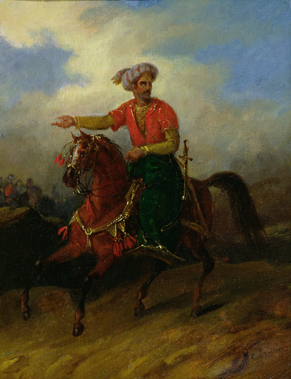 Un otomano a caballo de Charles Bellier