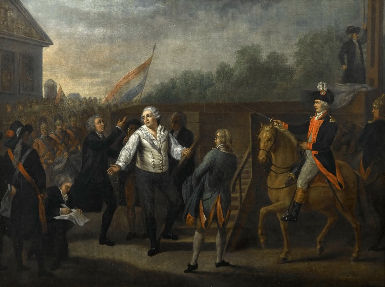 Luis XVI antes del cadalso de Charles Benazech