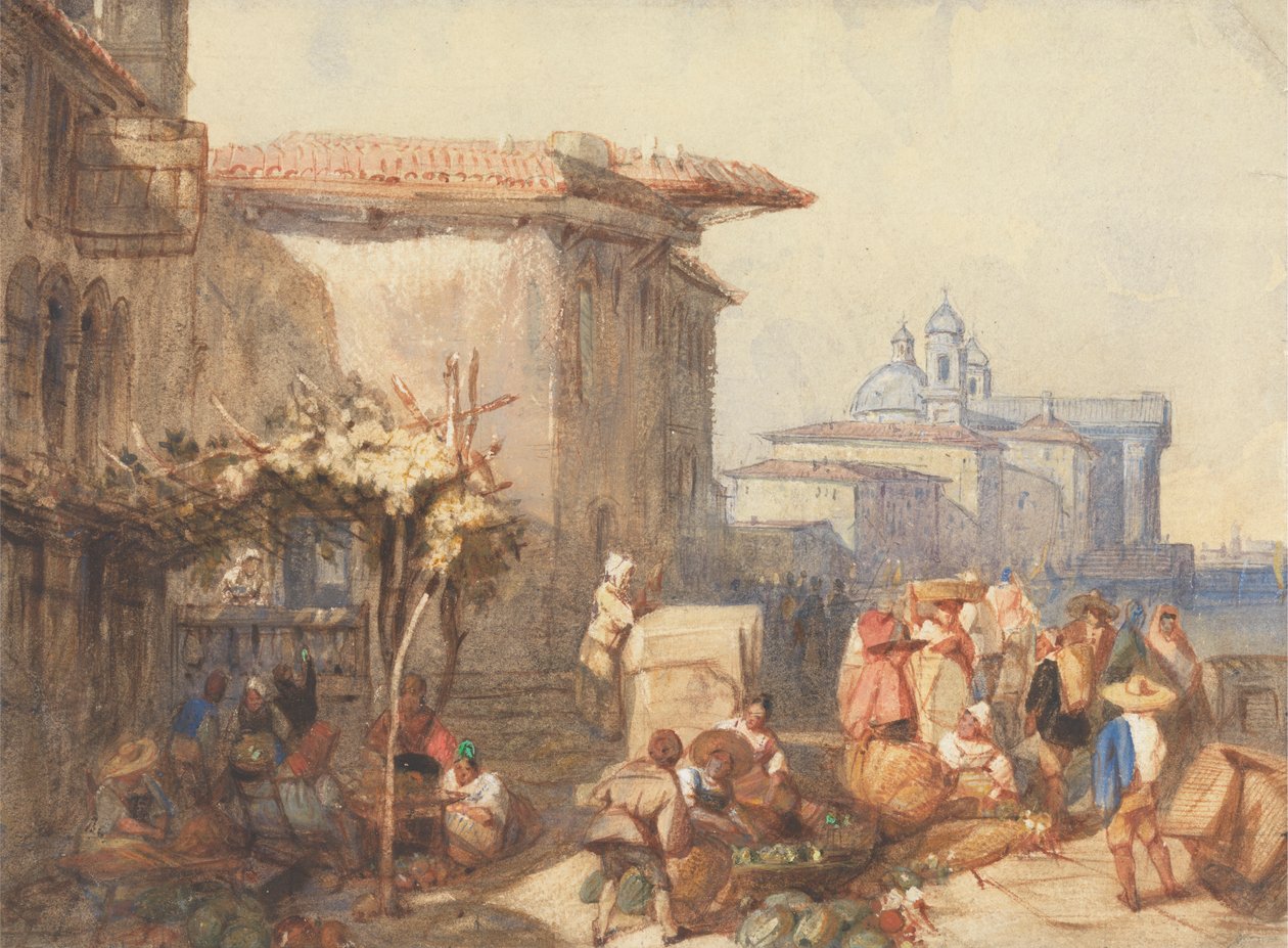Un mercado en Venecia de Charles Bentley