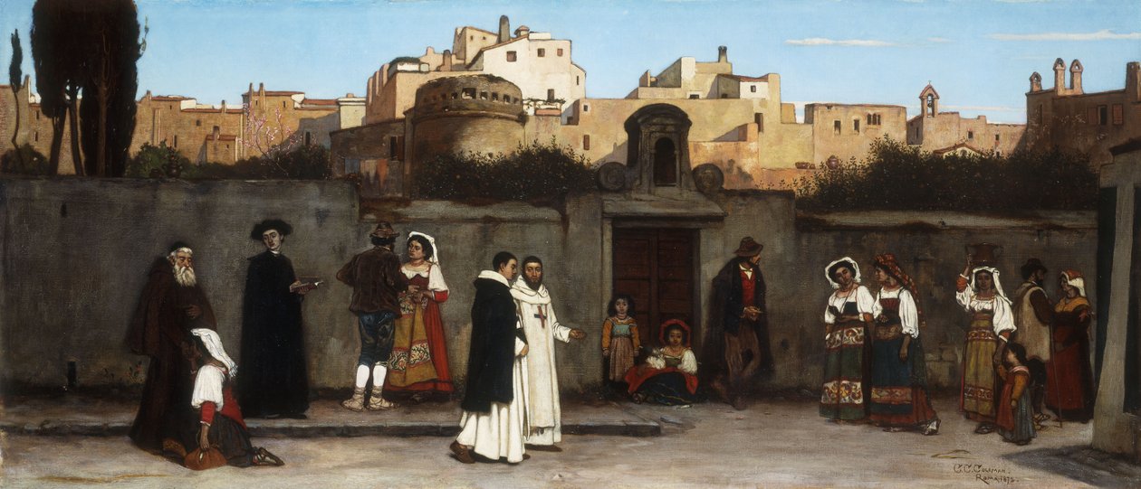 Escena de calle romana, 1872 de Charles Caryl Coleman