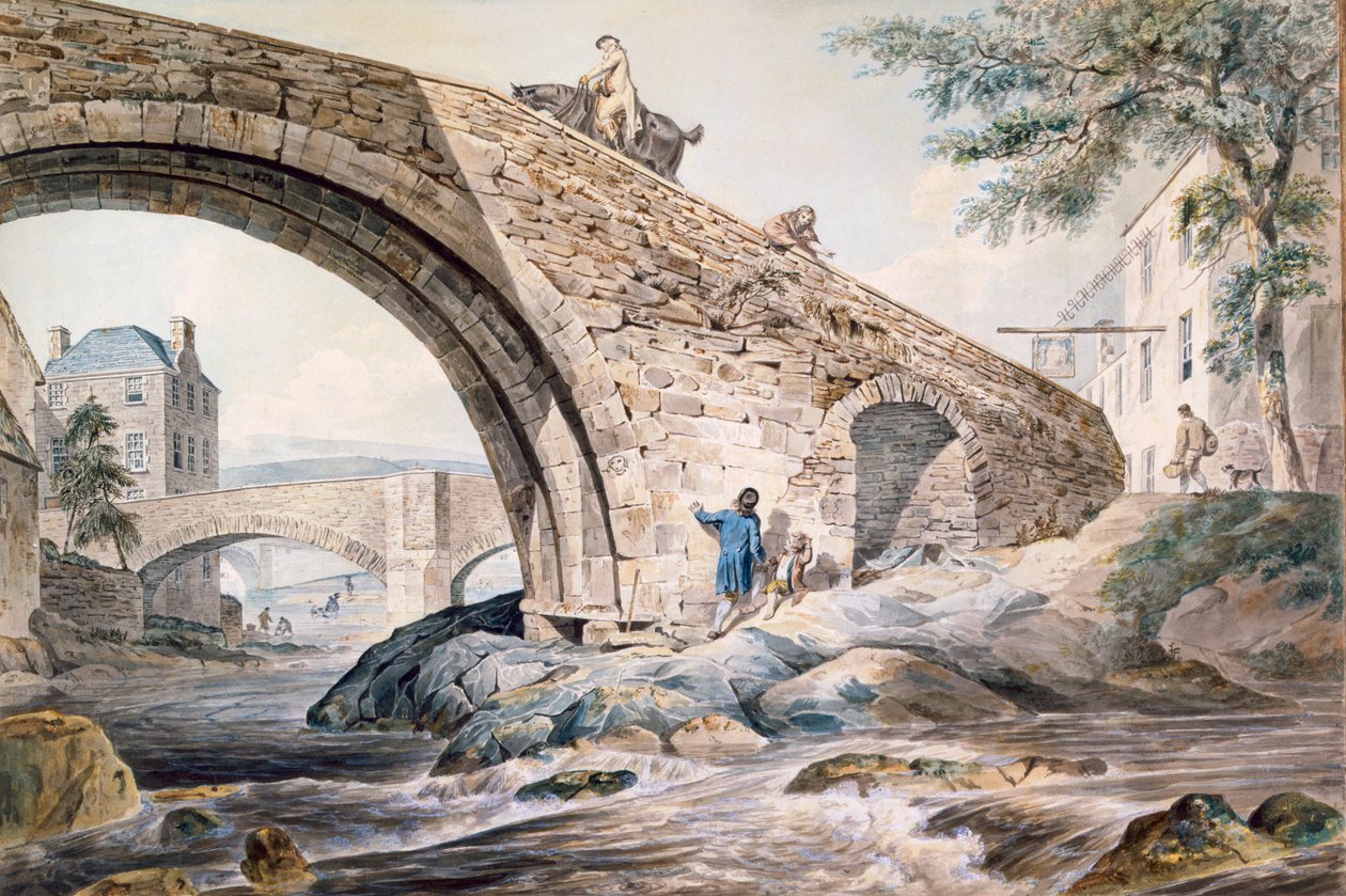 Vista de los puentes en Haywick de Charles Catton
