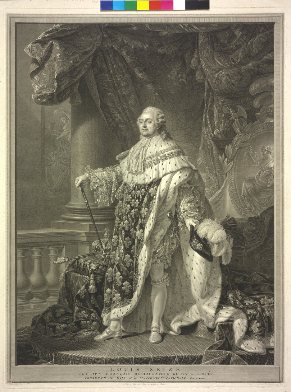 Rey de Francia Luis XVI de Charles Clément Bervic