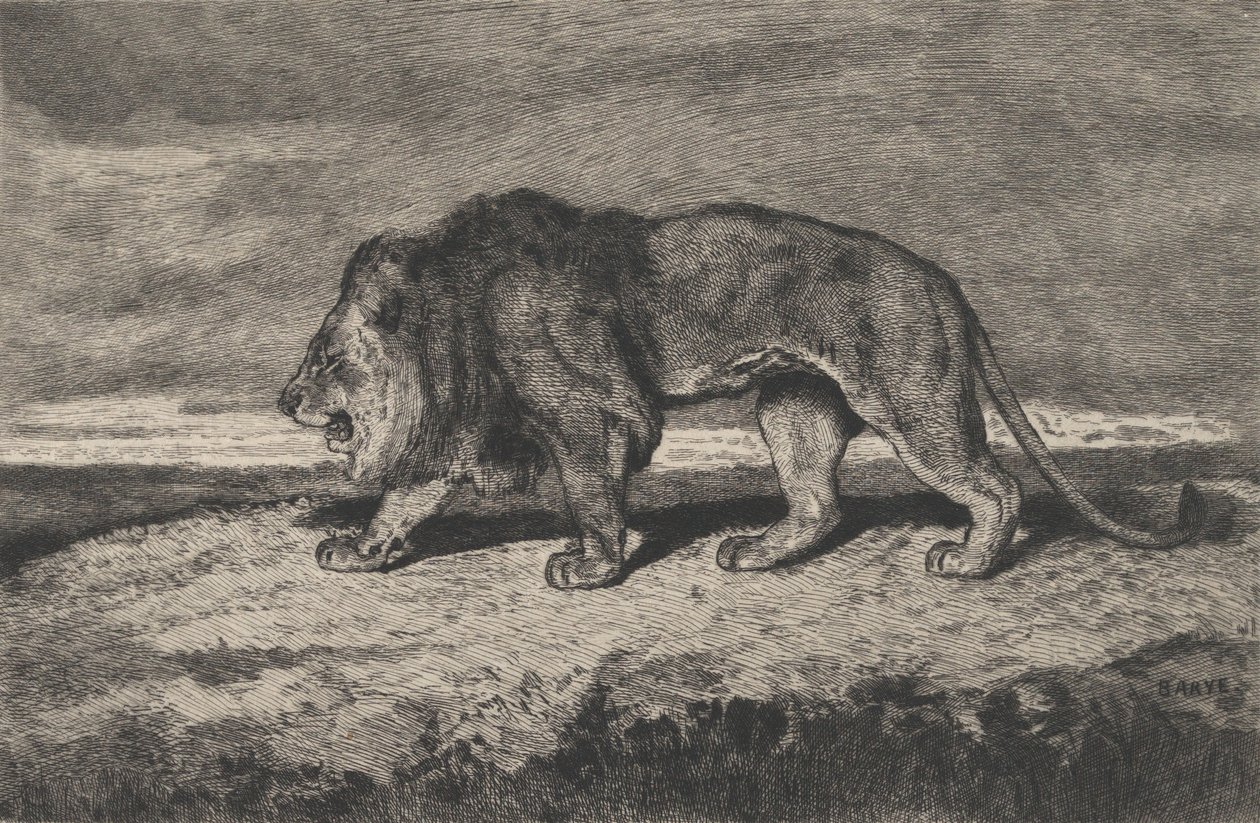 León caminando de Charles Courtry