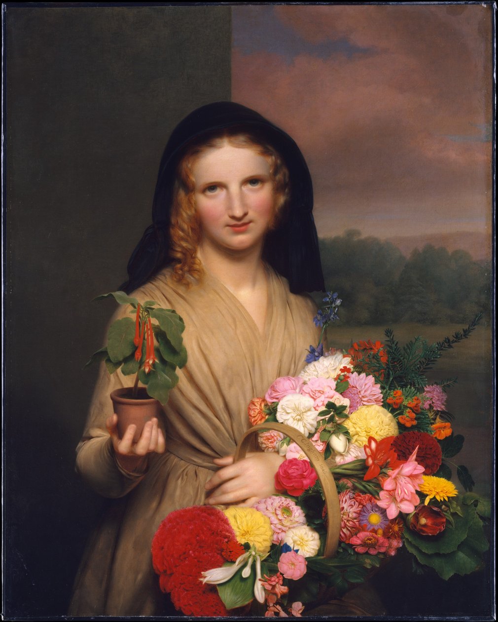La niña de las flores de Charles Cromwell Ingham