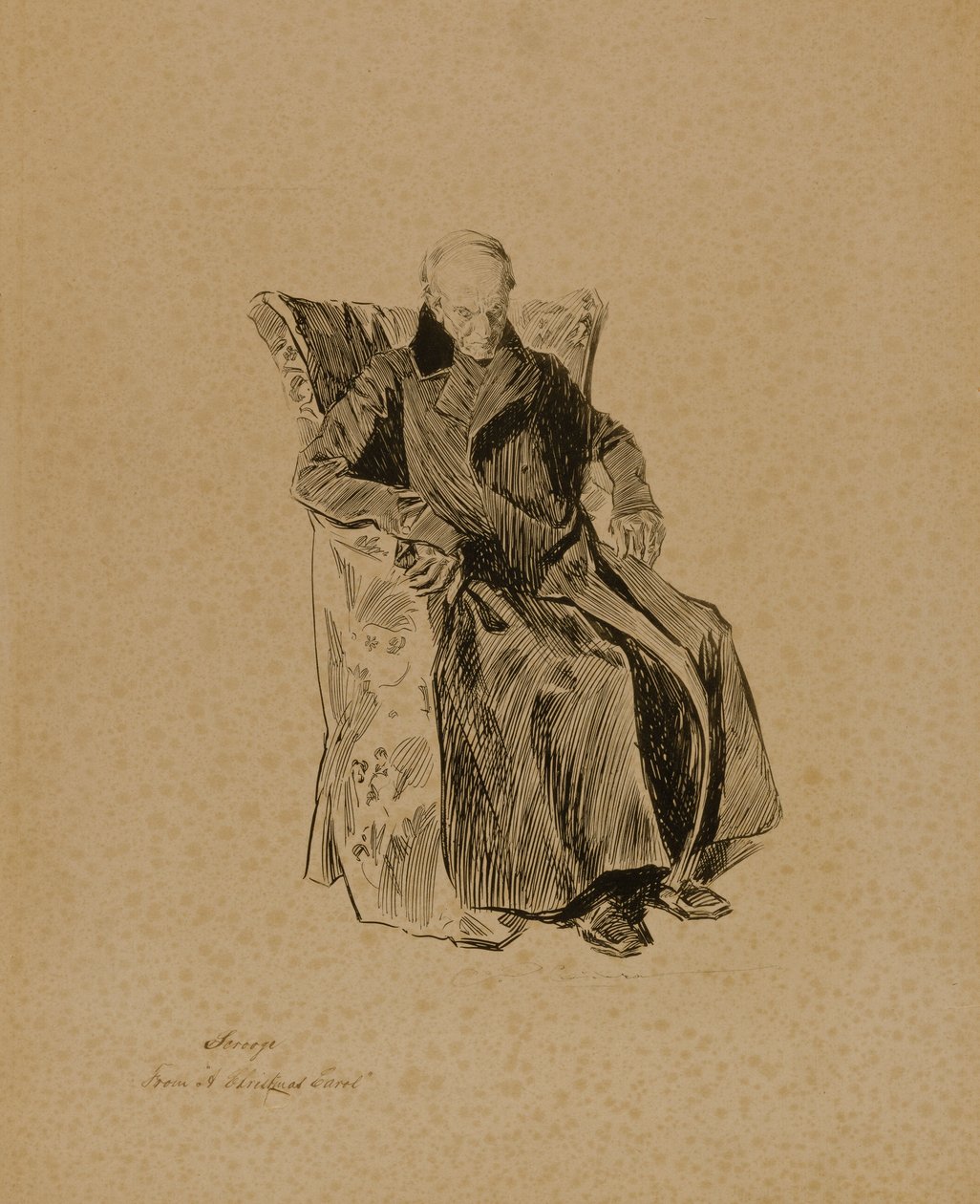 Scrooge, de "Cuento de Navidad" de Charles Dana Gibson