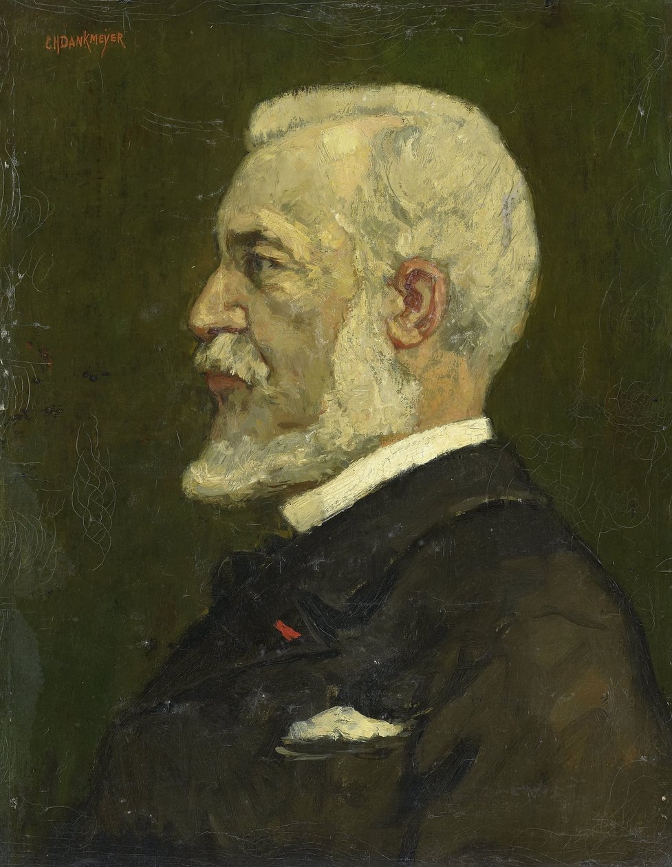 Johannes Bosboom (1817-91), pintor de Charles Dankmeijer (signed by artist)