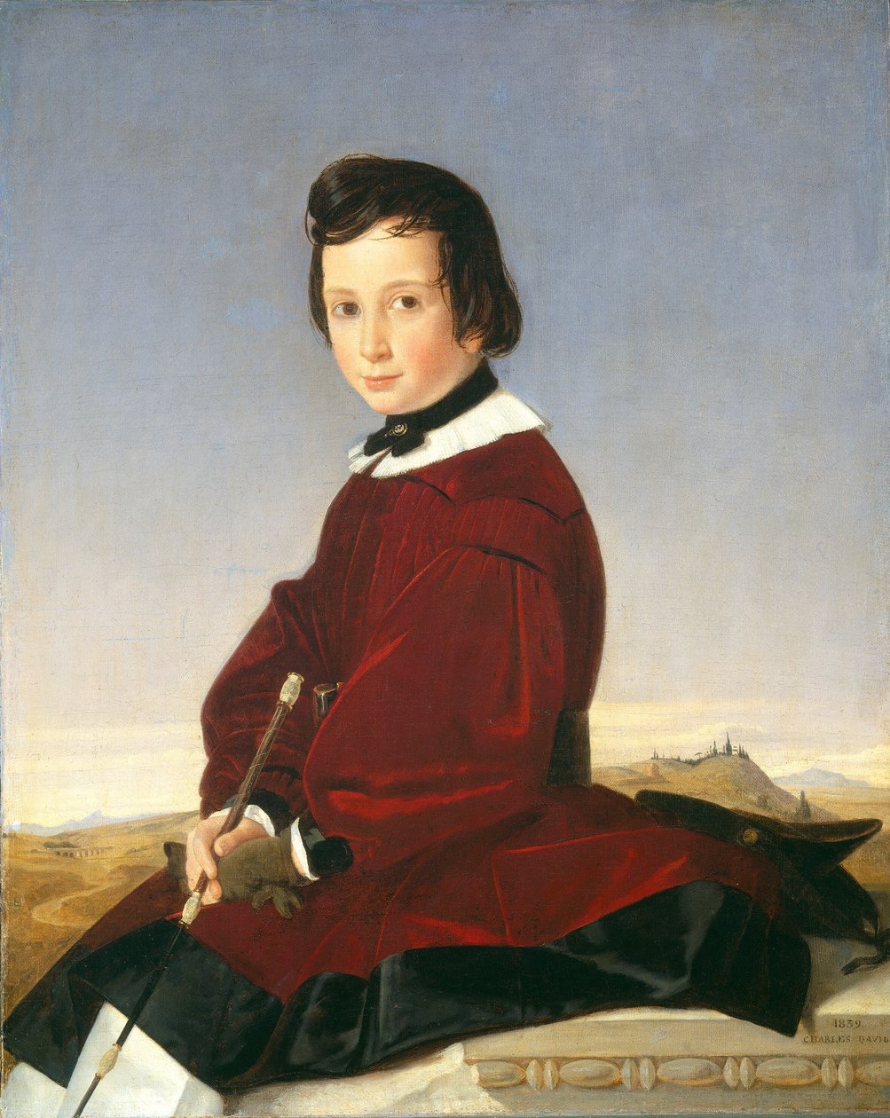 Retrato de una joven amazona de Charles David