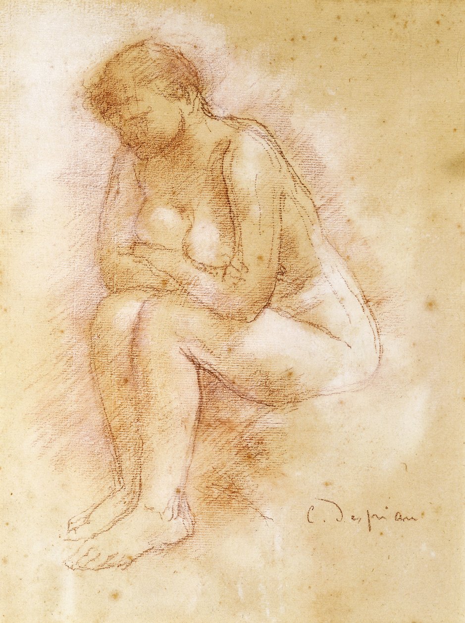 Desnudo sentado; Nue Assise de Charles Despiau