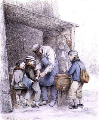 El vendedor de castañas de Charles Edouard Frere