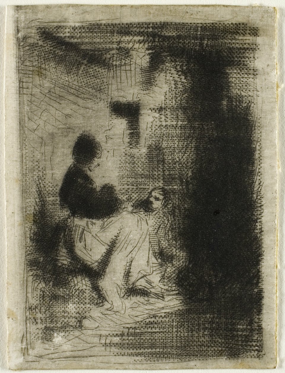 Una Mujer y su Hijo de Charles Emile Jacque
