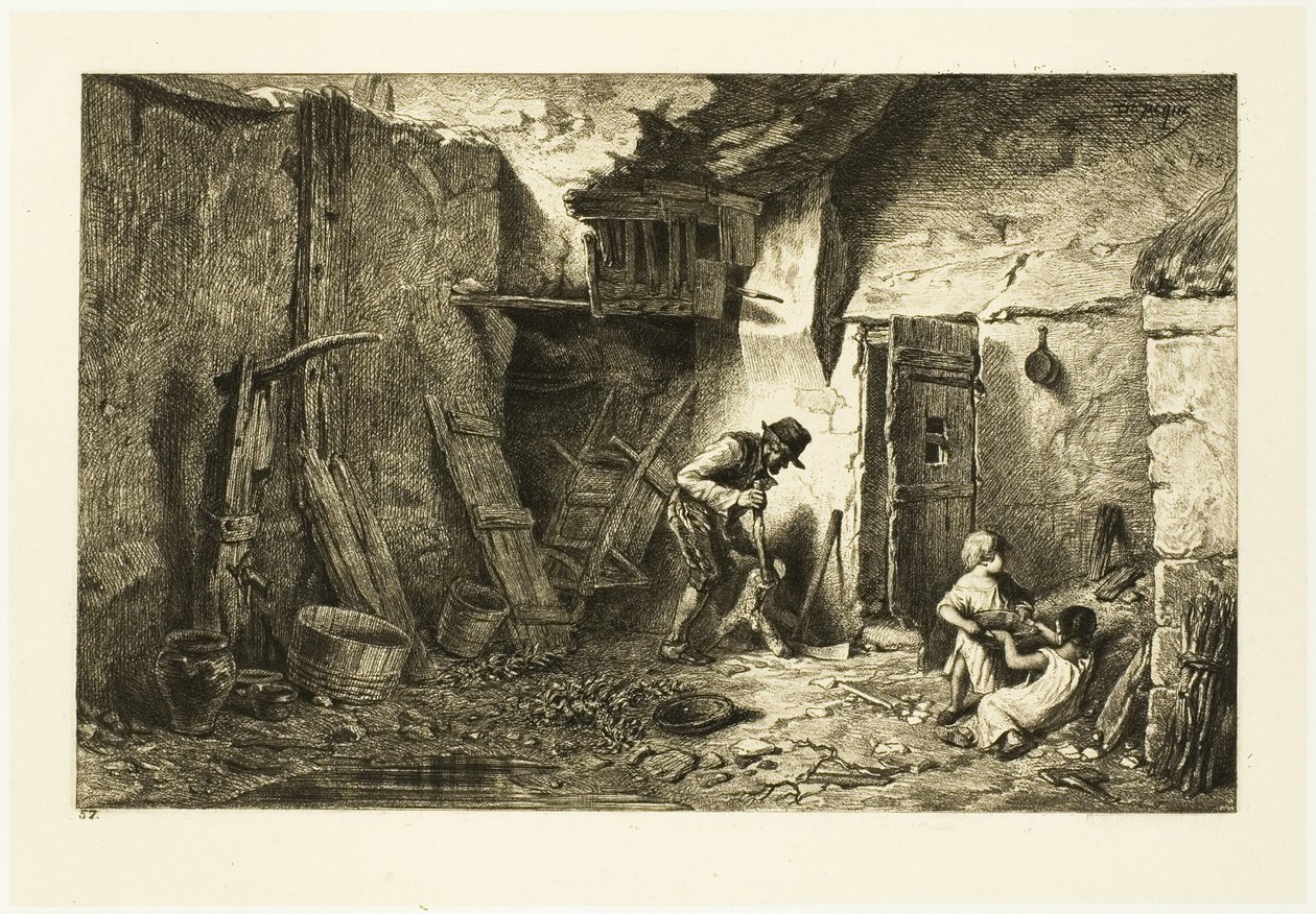 Patio de Charles Emile Jacque