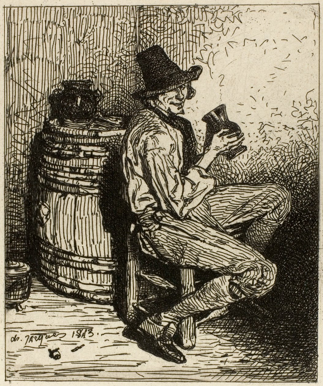 Bebedor de Charles Emile Jacque