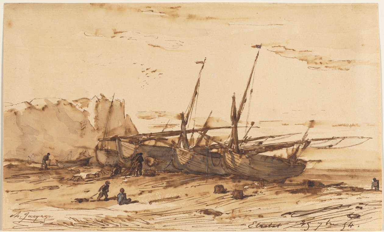 Etretat de Charles Emile Jacque