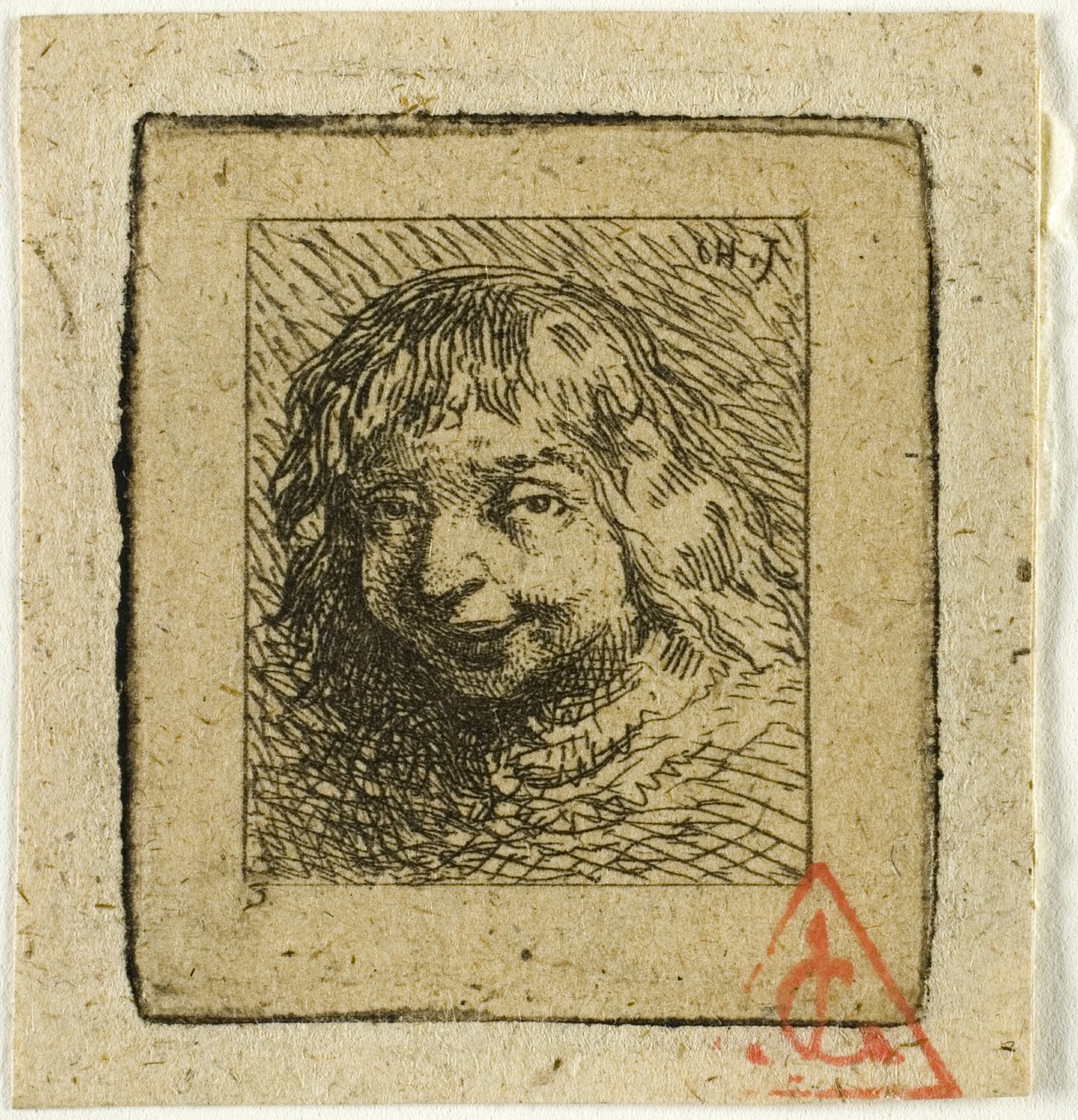 Cabeza de un bretón de Charles Emile Jacque