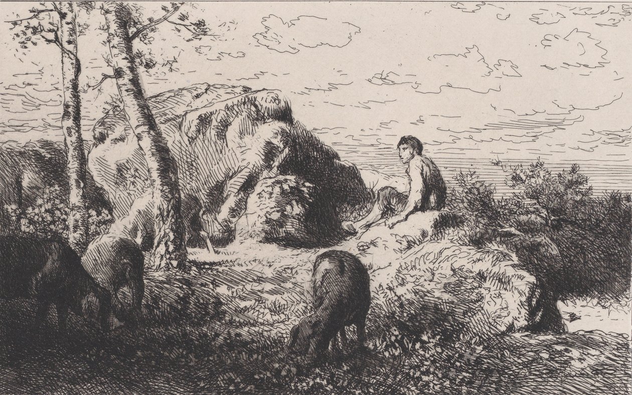 El Hijo Pródigo, ca. 1868 de Charles Emile Jacque