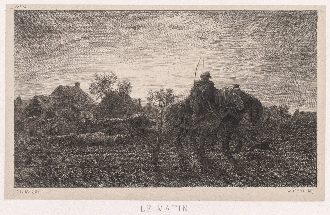 Mañana de Charles Emile Jacque