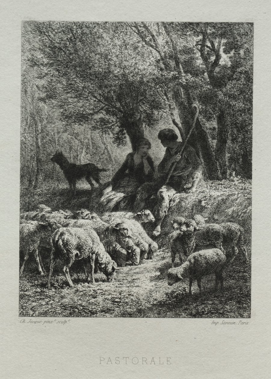 Pastoral de Charles Emile Jacque