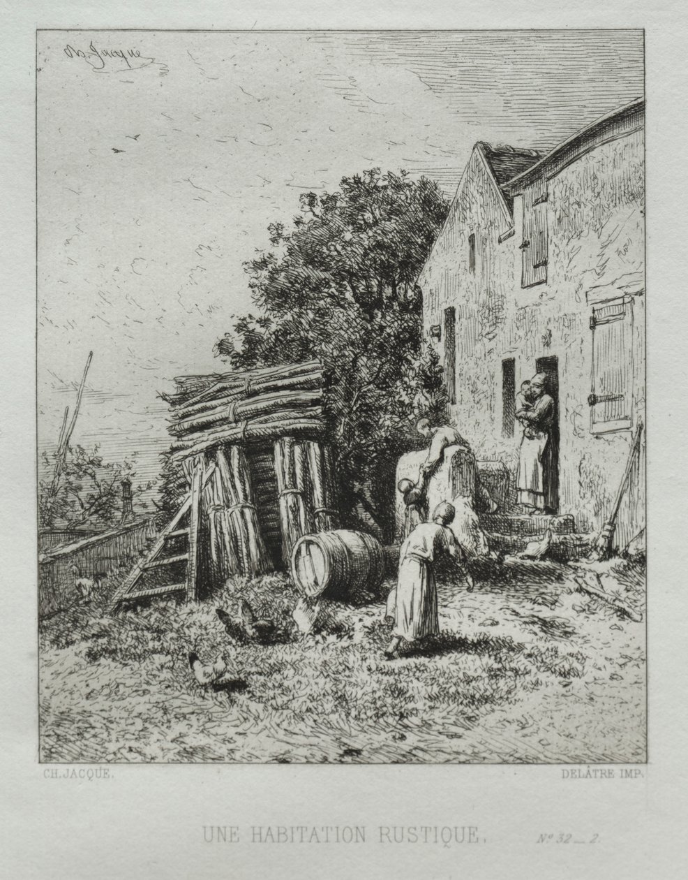 Casa Rústica de Charles Emile Jacque