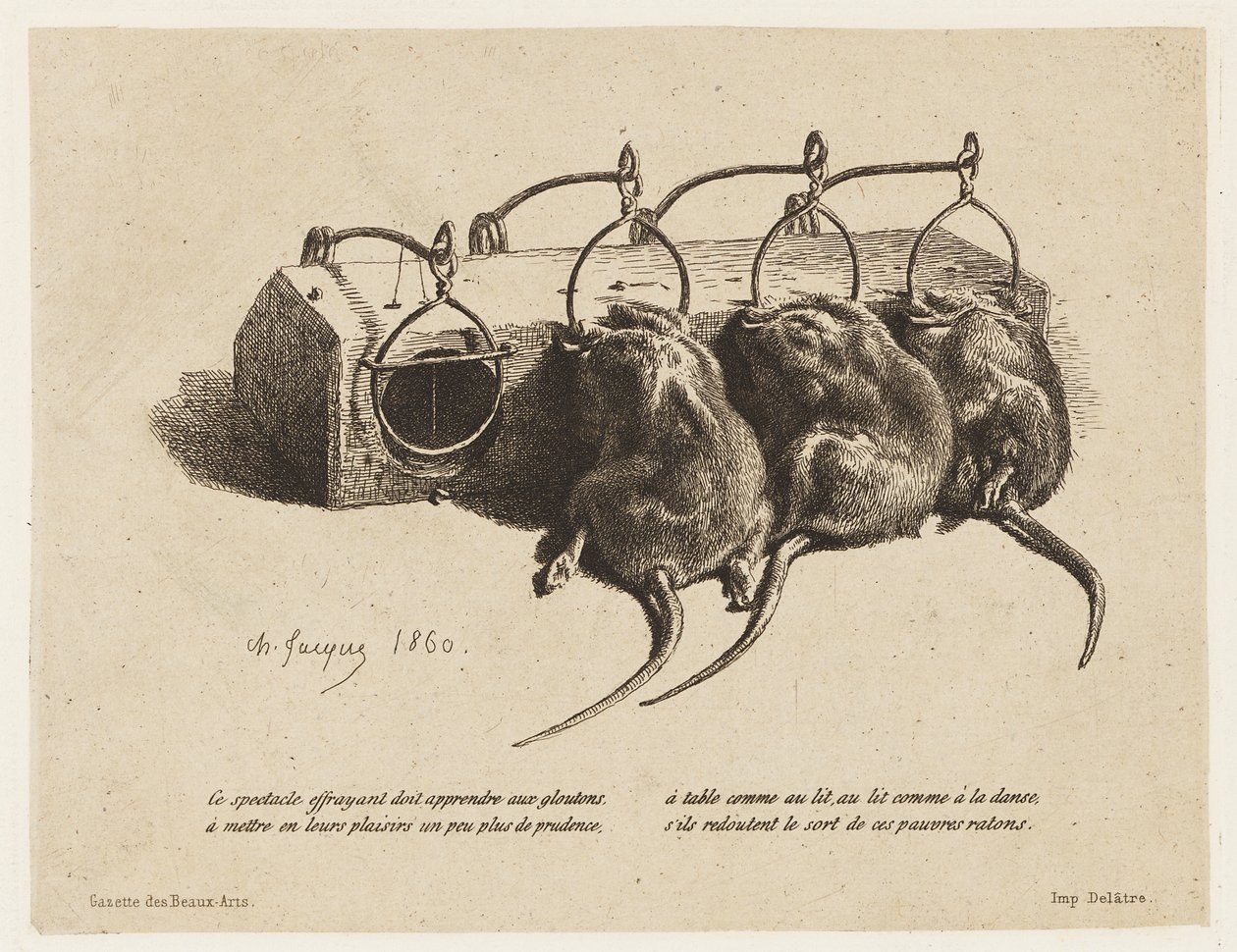 La ratonera de Charles Emile Jacque