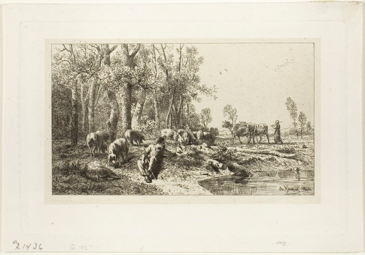 Invierno de Charles Emile Jacque