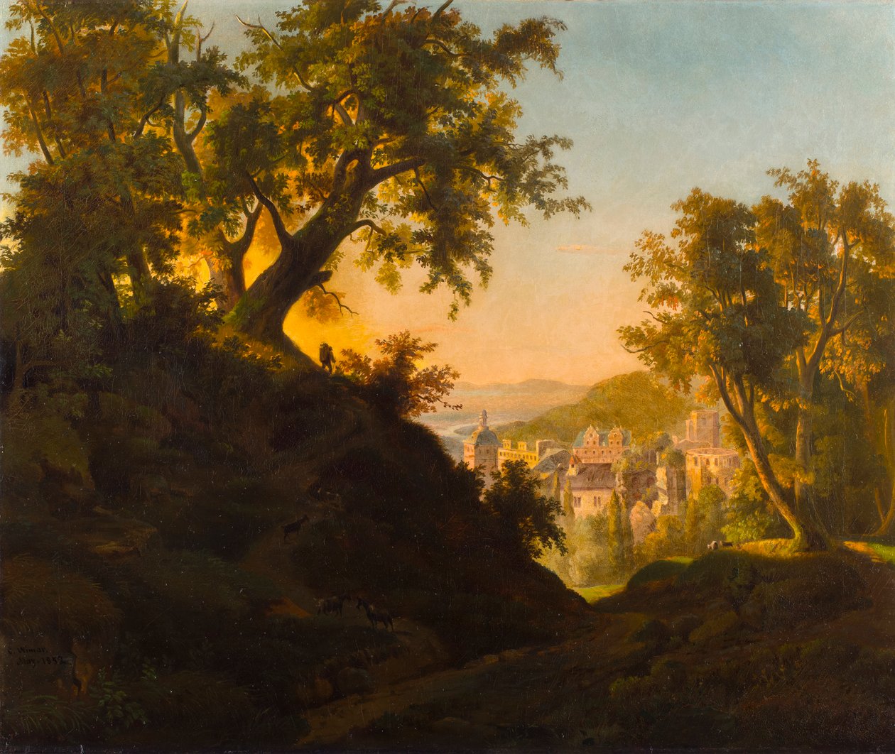 El Castillo de Heidelberg de Charles Ferdinand Wimar