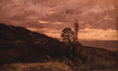 Paisaje cerca de Villerville de Charles Francois Daubigny