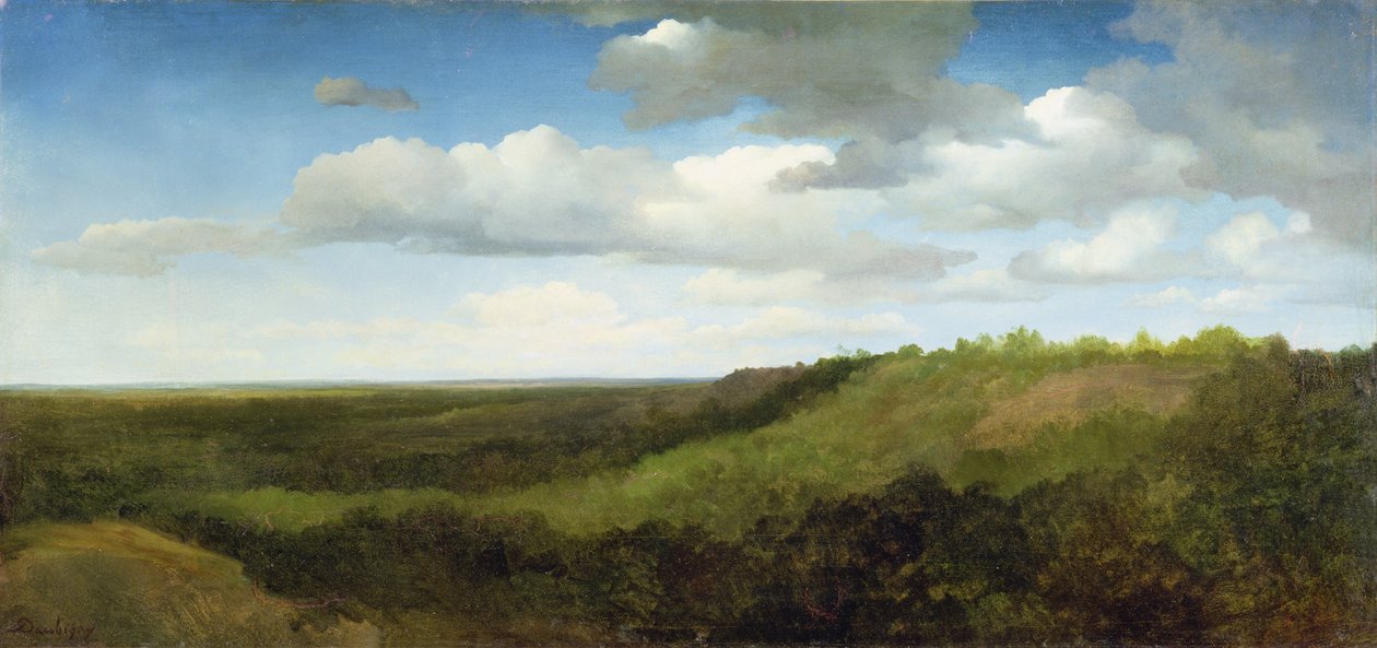 Paisaje en la Campiña Romana de Charles Francois Daubigny