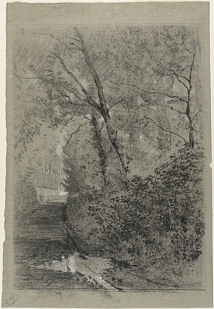 Camino en el bosque de Charles Francois Daubigny